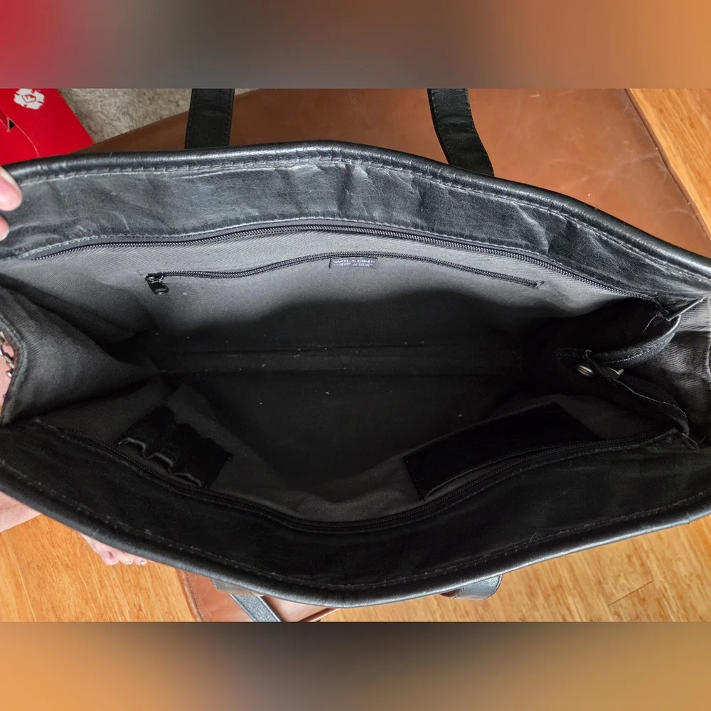 Wilson Black Leather Bag/Briefcase
